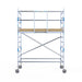 Rollgerüst Alumexx Light 135x250 4,2m Arbeitshöhe an der Fassade - Gerüstexpress.de