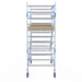 Rollgerüst Alumexx Light 135x250 4,2m Arbeitshöhe an der Fassade - Gerüstexpress.de