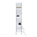 Rollgerüst Alumexx Light 135x250 8,2m Arbeitshöhe an der Fassade - Gerüstexpress.de