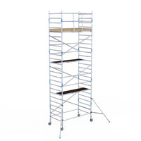 Rollgerüst Alumexx Light 135x250 8,2m Arbeitshöhe an der Fassade