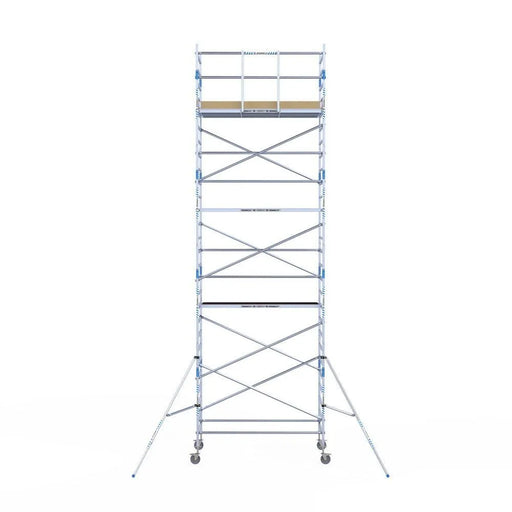 Rollgerüst Alumexx Light 135x250 9,2m Arbeitshöhe an der Fassade - Gerüstexpress.de