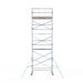 Rollgerüst Alumexx Light 135x250 9,2m Arbeitshöhe an der Fassade - Gerüstexpress.de