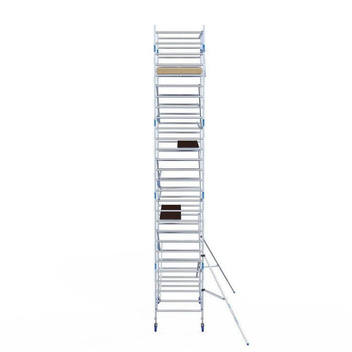 Rollgerüst Alumexx Light 135x250 9,2m Arbeitshöhe an der Fassade - Gerüstexpress.de