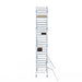 Rollgerüst Alumexx Light 135x250 9,2m Arbeitshöhe an der Fassade - Gerüstexpress.de