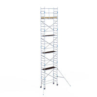 Rollgerüst Alumexx Light 75x190 10,2m Arbeitshöhe an der Fassade