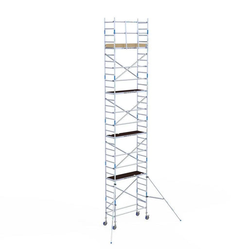 Rollgerüst Alumexx Light 75x190 10,2m Arbeitshöhe an der Fassade - Gerüstexpress.de