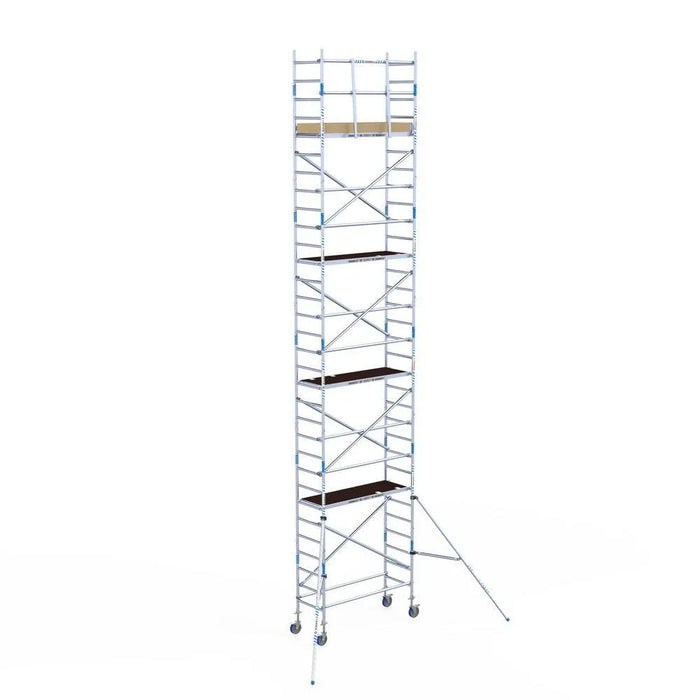 Rollgerüst Alumexx Light 75x190 10,2m Arbeitshöhe an der Fassade - Gerüstexpress.de