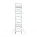 Rollgerüst Alumexx Light 75x190 10,2m Arbeitshöhe an der Fassade - Gerüstexpress.de