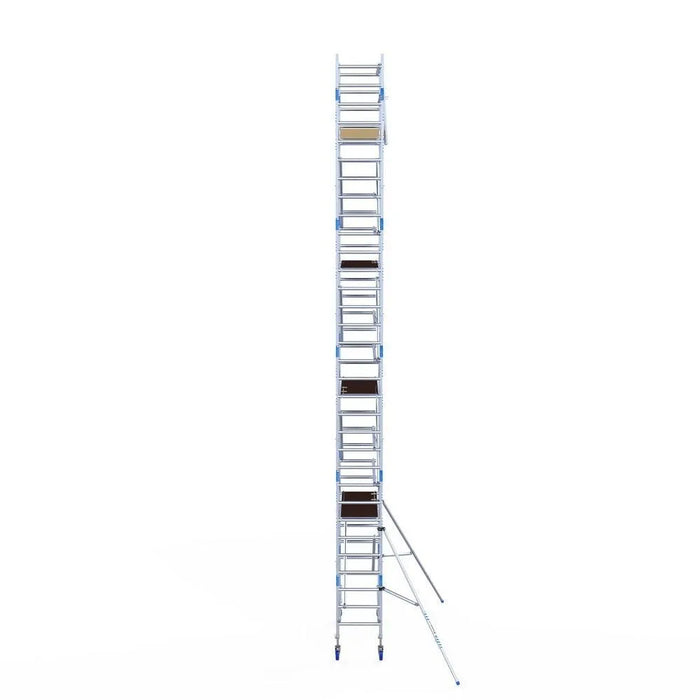 Rollgerüst Alumexx Light 75x190 10,2m Arbeitshöhe an der Fassade - Gerüstexpress.de