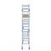 Rollgerüst Alumexx Light 75x190 5,2m Arbeitshöhe an der Fassade - Gerüstexpress.de