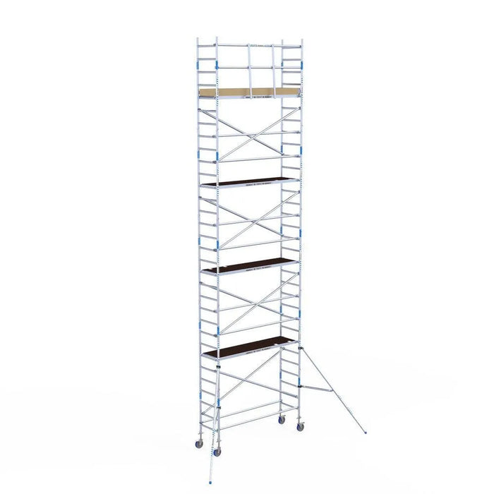 Rollgerüst Alumexx Light 75x250 10,2m Arbeitshöhe an der Fassade - Gerüstexpress.de