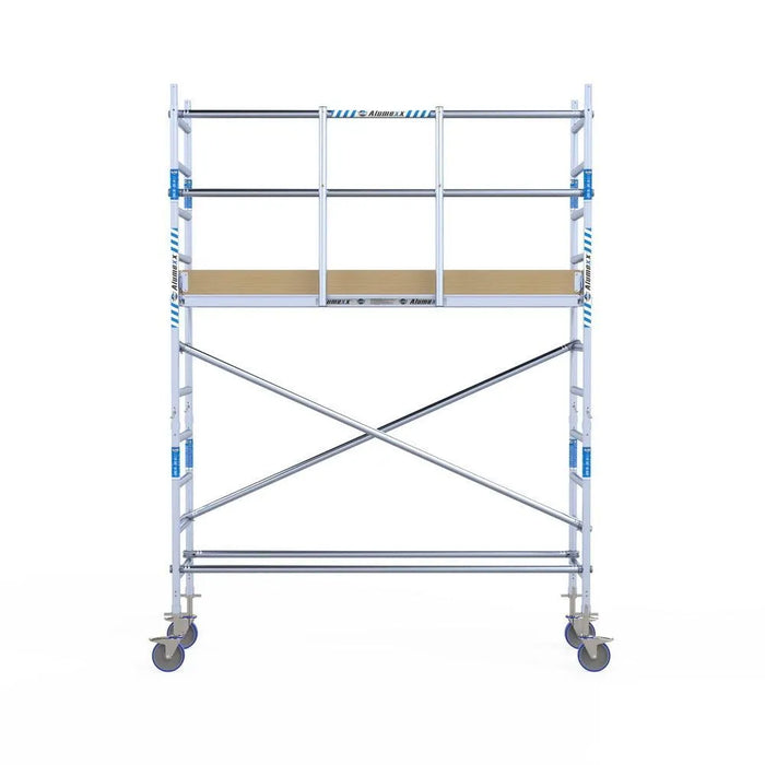 Rollgerüst Alumexx Light 75x250 4,2m Arbeitshöhe an der Fassade - Gerüstexpress.de