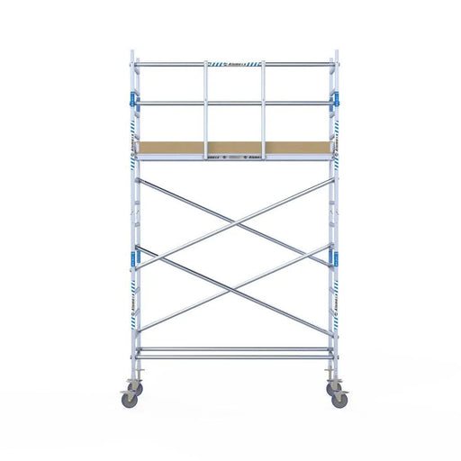 Rollgerüst Alumexx Light 75x250 5,2m Arbeitshöhe an der Fassade - Gerüstexpress.de