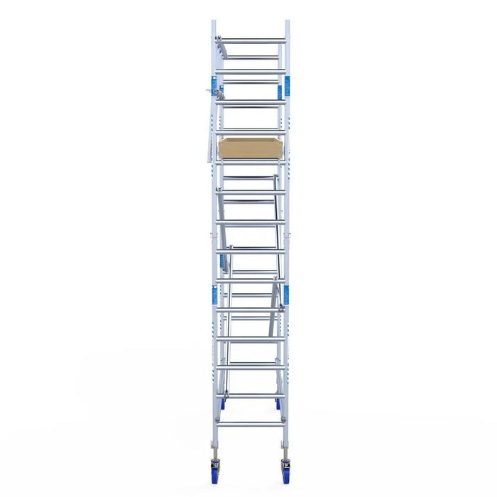 Rollgerüst Alumexx Light 75x250 5,2m Arbeitshöhe an der Fassade - Gerüstexpress.de