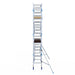 Rollgerüst Alumexx Light 75x250 6,2m Arbeitshöhe an der Fassade - Gerüstexpress.de
