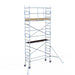 Rollgerüst Alumexx Light 75x250 6,2m Arbeitshöhe an der Fassade - Gerüstexpress.de