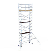 Rollgerüst Alumexx Light 75x250 8,2m Arbeitshöhe an der Fassade