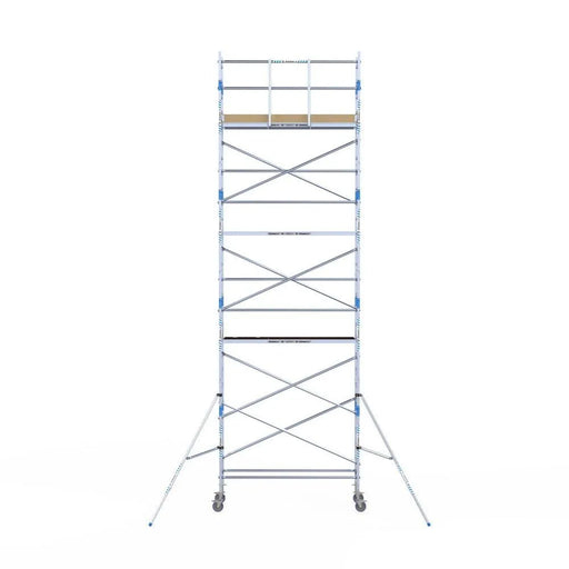 Rollgerüst Alumexx Light 75x250 9,2m Arbeitshöhe an der Fassade - Gerüstexpress.de