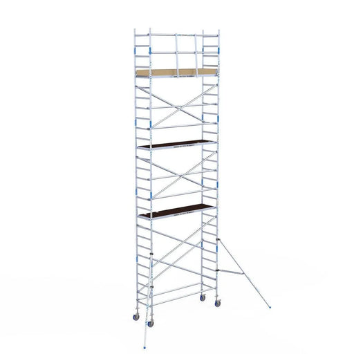 Rollgerüst Alumexx Light 75x250 9,2m Arbeitshöhe an der Fassade - Gerüstexpress.de
