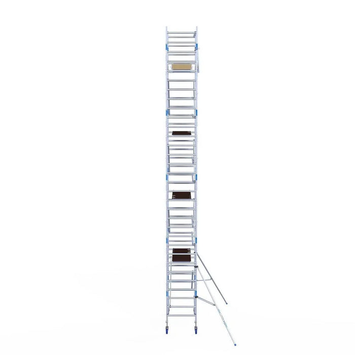 Rollgerüst Alumexx Light 90x190 10,2m Arbeitshöhe an der Fassade - Gerüstexpress.de