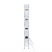 Rollgerüst Alumexx Light 90x190 10,2m Arbeitshöhe an der Fassade - Gerüstexpress.de