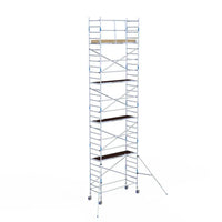 Rollgerüst Alumexx Light 90x250 10,2m Arbeitshöhe an der Fassade