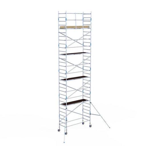 Rollgerüst Alumexx Light 90x250 10,2m Arbeitshöhe an der Fassade - Gerüstexpress.de