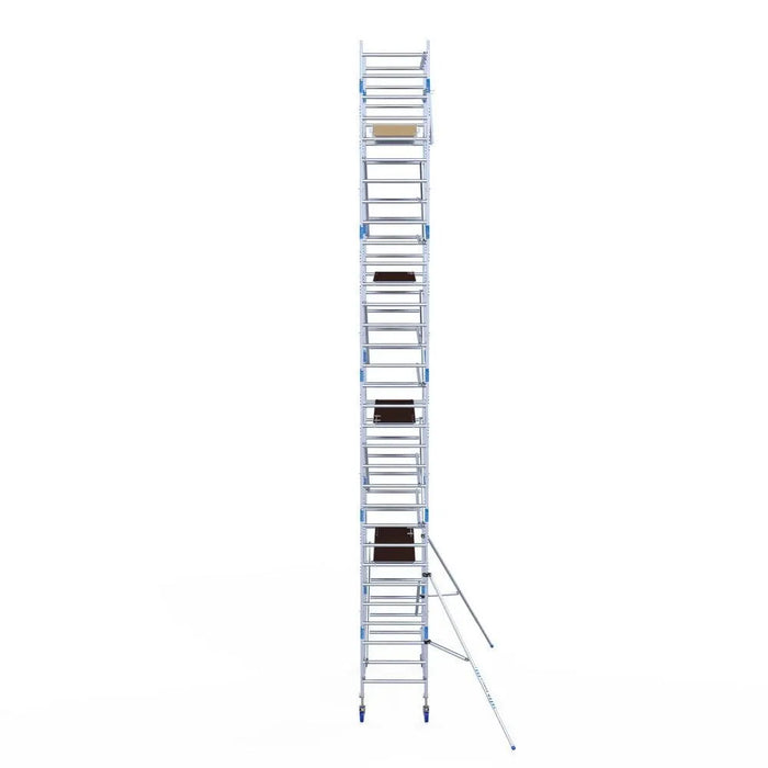 Rollgerüst Alumexx Light 90x250 10,2m Arbeitshöhe an der Fassade - Gerüstexpress.de