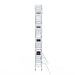 Rollgerüst Alumexx Light 90x250 10,2m Arbeitshöhe an der Fassade - Gerüstexpress.de