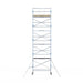 Rollgerüst Alumexx Light 90x250 10,2m Arbeitshöhe an der Fassade - Gerüstexpress.de