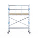 Rollgerüst Alumexx Light 90x250 4,2m Arbeitshöhe an der Fassade - Gerüstexpress.de