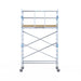 Rollgerüst Alumexx Light 90x250 5,2m Arbeitshöhe an der Fassade - Gerüstexpress.de