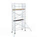 Rollgerüst Alumexx Light 90x250 6,2m Arbeitshöhe an der Fassade - Gerüstexpress.de
