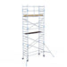 Rollgerüst Alumexx Light 90x250 7,2m Arbeitshöhe an der Fassade - Gerüstexpress.de