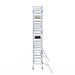 Rollgerüst Alumexx Light 90x250 7,2m Arbeitshöhe an der Fassade - Gerüstexpress.de