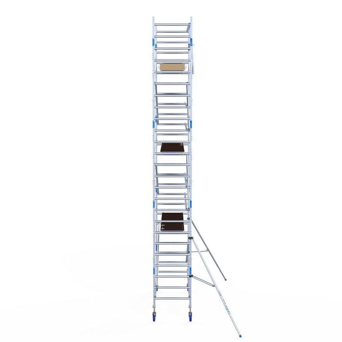 Rollgerüst Alumexx Light 90x250 8,2m Arbeitshöhe an der Fassade - Gerüstexpress.de