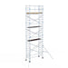 Rollgerüst Alumexx Light 90x250 9,2m Arbeitshöhe an der Fassade - Gerüstexpress.de