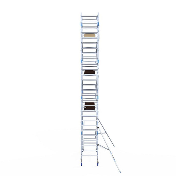 Rollgerüst Alumexx Light 90x250 9,2m Arbeitshöhe an der Fassade - Gerüstexpress.de