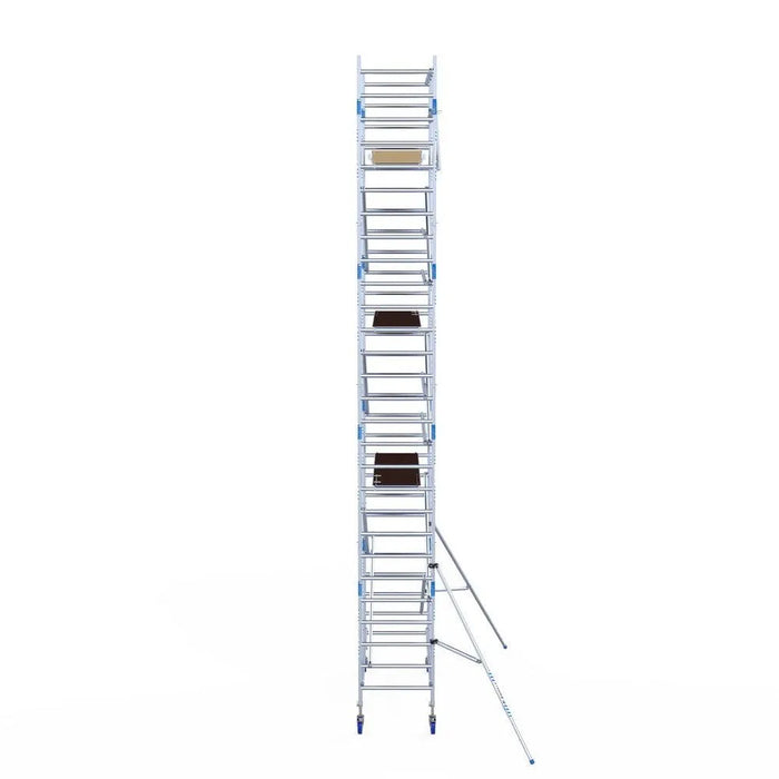 Rollgerüst Alumexx Light 90x250 9,2m Arbeitshöhe an der Fassade - Gerüstexpress.de