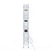 Rollgerüst Alumexx Light 90x250 9,2m Arbeitshöhe an der Fassade - Gerüstexpress.de