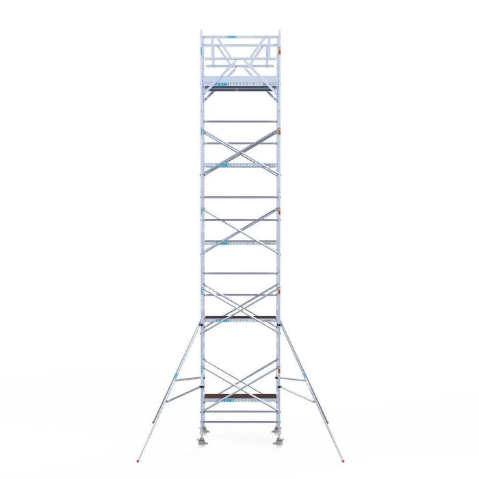 Rollgerüst Eurogerüst Original 135x190 11,2m Arbeitshöhe Carbonplattform freistehend - Gerüstexpress.de