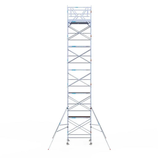 Rollgerüst Eurogerüst Original 135x190 12,2m Arbeitshöhe Carbonplattform freistehend - Gerüstexpress.de