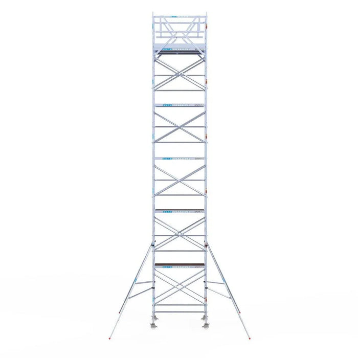 Rollgerüst Eurogerüst Original 135x190 12,2m Arbeitshöhe Carbonplattform freistehend - Gerüstexpress.de