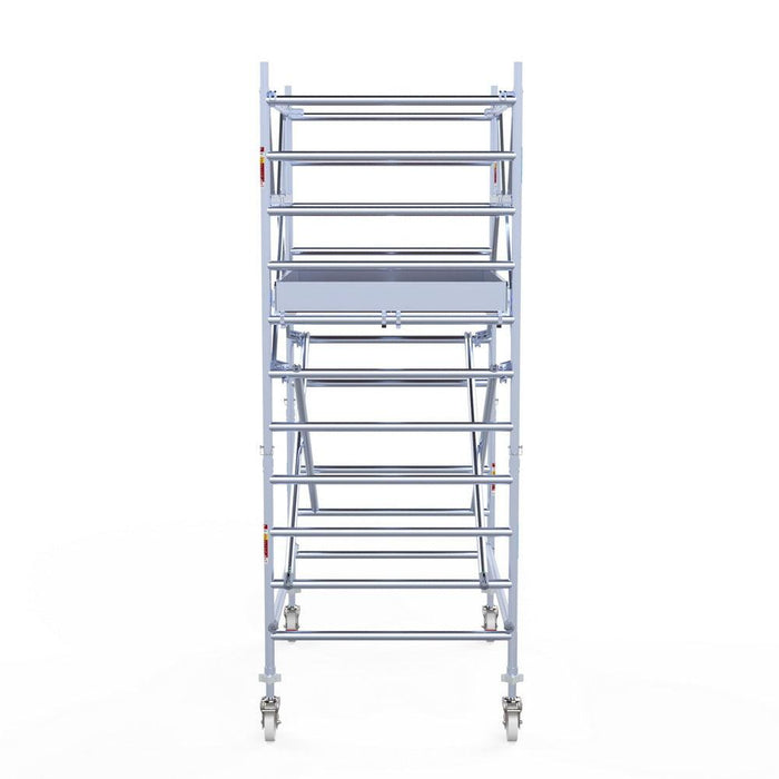 Rollgerüst Eurogerüst Original 135x190 4,2m Arbeitshöhe Carbonplattform freistehend - Gerüstexpress.de