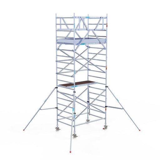 Rollgerüst Eurogerüst Original 135x190 6,2m Arbeitshöhe Carbonplattform freistehend - Gerüstexpress.de