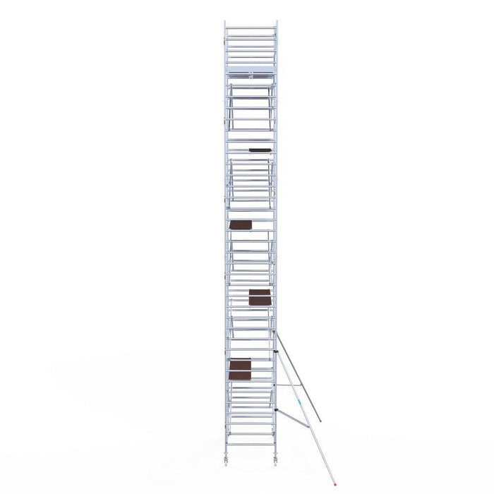 Rollgerüst Eurogerüst Original 135x250 12,2m Arbeitshöhe an der Fassade - Gerüstexpress.de