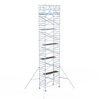 Rollgerüst Eurogerüst Original 135x250 12,2m Arbeitshöhe Carbonplattform freistehend