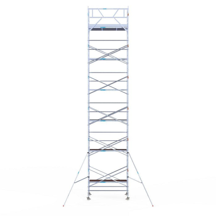 Rollgerüst Eurogerüst Original 135x250 13,2m Arbeitshöhe an der Fassade - Gerüstexpress.de
