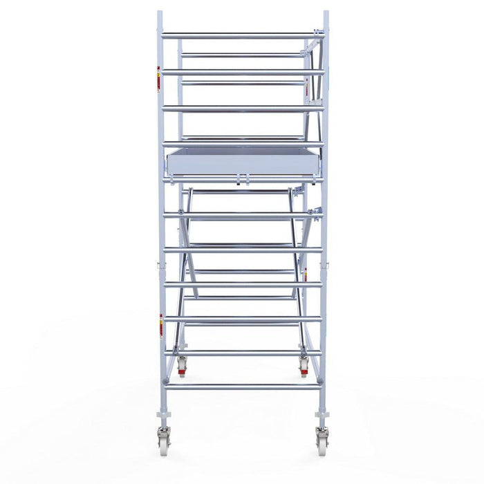 Rollgerüst Eurogerüst Original 135x250 4,2m Arbeitshöhe an der Fassade - Gerüstexpress.de