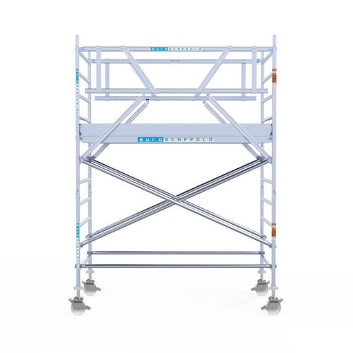 Rollgerüst Eurogerüst Original 135x250 4,2m Arbeitshöhe Carbonplattform freistehend - Gerüstexpress.de